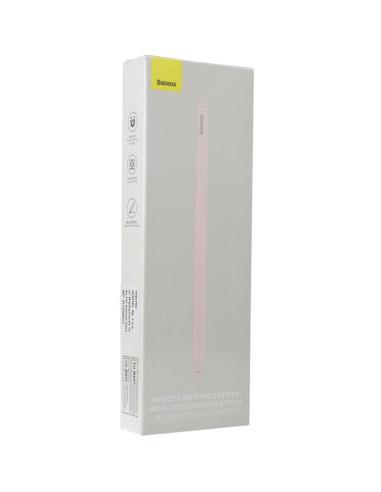BASEUS stylet actif capacitif avec charge inductive compatible avec iPad 125 mAh Stylus Writing 2 Lite SXBC060104/BS-PS003 rose