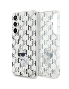 Véritable KARL LAGERFELD Case KLHCS23FEHNCMKLT pour Samsung S23 FE (Monogramme / transparent)