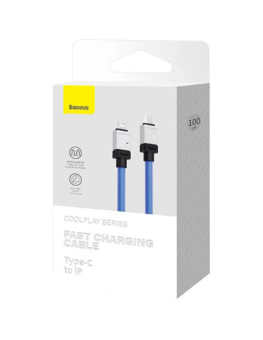 BASEUS Câble Type C vers Lightning PD 20W Coolplay CAKW000003 1 m bleu