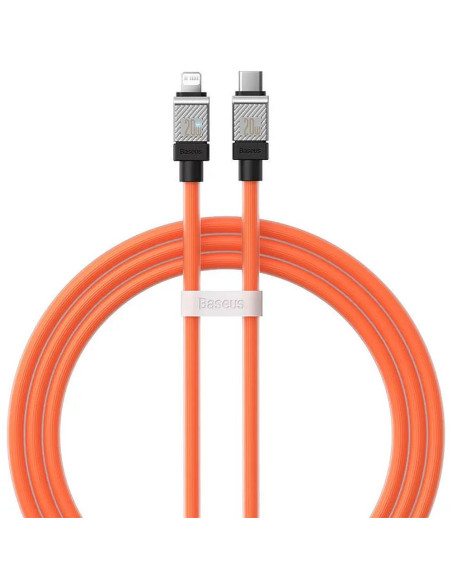 Câble BASEUS Type C vers Lightning PD 20W Coolplay CAKW000007 1 m orange