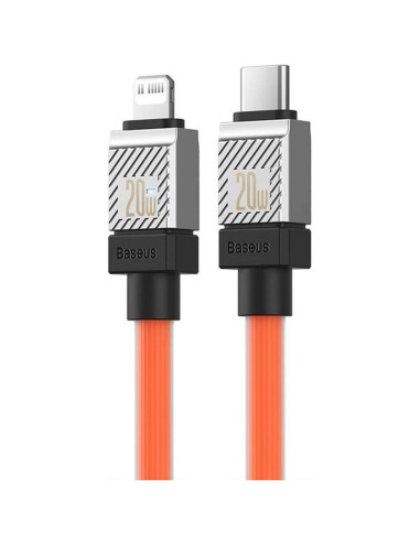 Câble BASEUS Type C vers Lightning PD 20W Coolplay CAKW000007 1 m orange