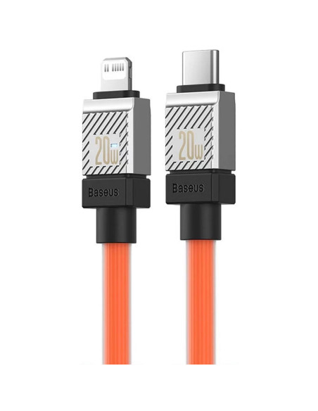 Câble BASEUS Type C vers Lightning PD 20W Coolplay CAKW000007 1 m orange