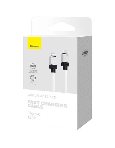 BASEUS Type C vers Lightning PD 20W Câble Coolplay CAKW000102 2 m blanc