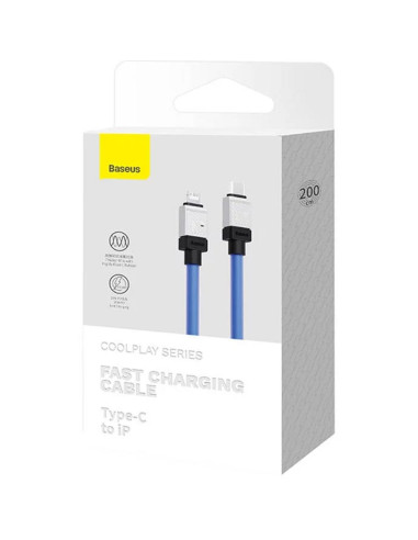 BASEUS Câble Type C vers Lightning PD 20W Coolplay CAKW000103 2m bleu