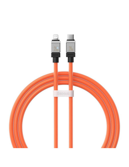Câble BASEUS Type C vers Lightning PD 20W Coolplay CAKW000107 2 m orange