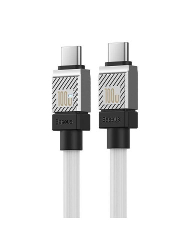 BASEUS Type C vers Type C PD 100W Câble Coolplay CAKW000202 1 m blanc