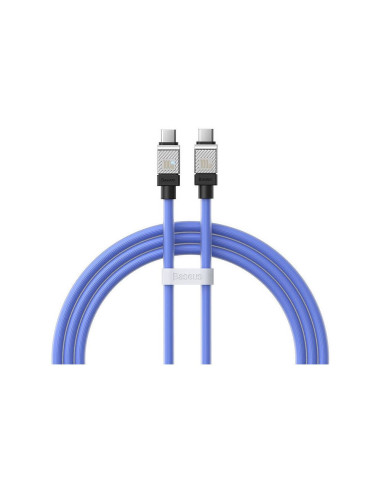 BASEUS Type C vers Type C PD 100W Câble Coolplay CAKW000203 1 m bleu