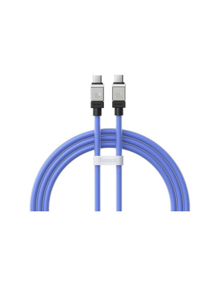 BASEUS Type C vers Type C PD 100W Câble Coolplay CAKW000203 1 m bleu