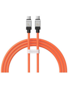 Câble BASEUS Type C vers Type C PD 100W Coolplay CAKW000207 1 m orange 2