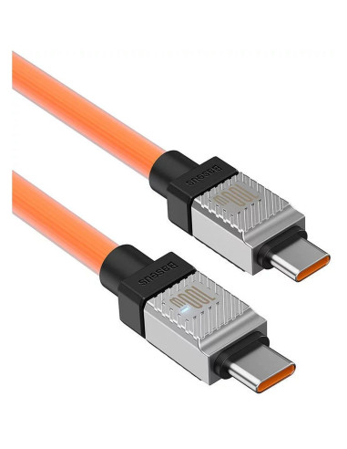Câble BASEUS Type C vers Type C PD 100W Coolplay CAKW000207 1 m orange