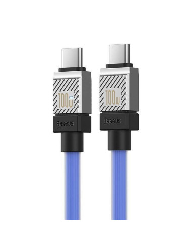 BASEUS Type C vers Type C PD 100W Câble Coolplay CAKW000303 2 m bleu