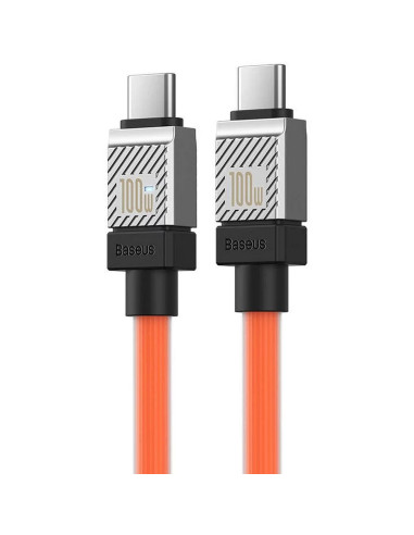 Câble BASEUS Type C vers Type C PD 100W Coolplay CAKW000307 2 m orange