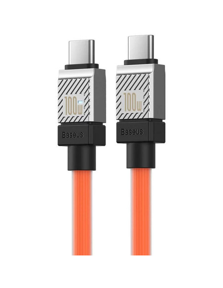 Câble BASEUS Type C vers Type C PD 100W Coolplay CAKW000307 2 m orange