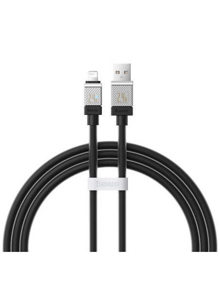 BASEUS Câble USB A vers Lightning 2.4A Coolplay CAKW000501 2m noir