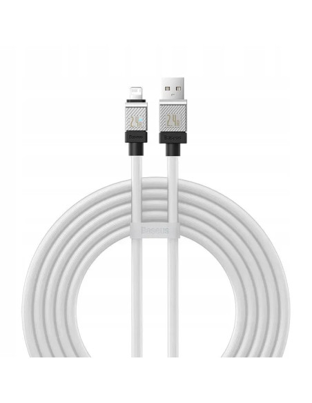 BASEUS Câble USB A vers Lightning 2.4A Coolplay 2.4A CAKW000502 2 m blanc