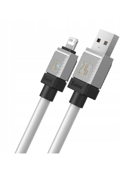 BASEUS Câble USB A vers Lightning 2.4A Coolplay 2.4A CAKW000502 2 m blanc
