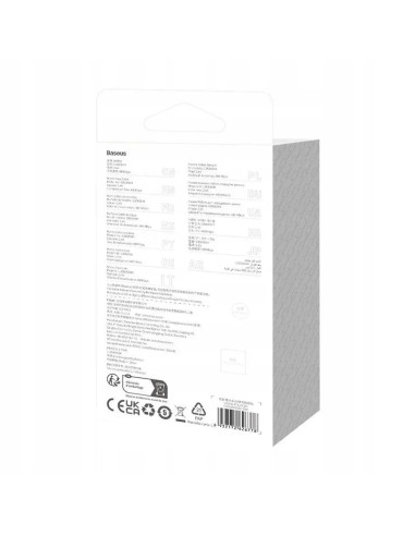 BASEUS Câble USB A vers Lightning 2.4A Coolplay 2.4A CAKW000502 2 m blanc