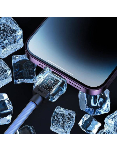 BASEUS Câble USB A vers Lightning 2.4A Coolplay CAKW000503 2m bleu