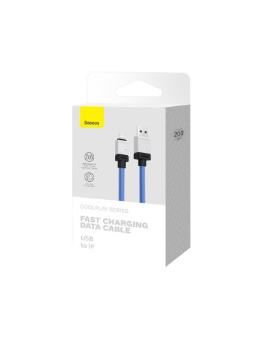 BASEUS Câble USB A vers Lightning 2.4A Coolplay CAKW000503 2m bleu