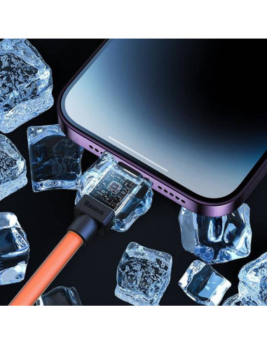 BASEUS Câble USB A vers Lightning 2,4A Coolplay CAKW000507 2 m orange