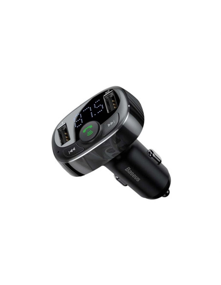 BASEUS chargeur de voiture 2 x USB A + émetteur FM BT 3,4A S-09A CCMT000001 noir