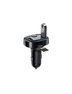 BASEUS chargeur de voiture 2 x USB A + émetteur FM BT 3,4A S-09A CCMT000001 noir 2