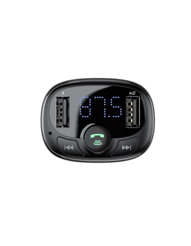 BASEUS chargeur de voiture 2 x USB A + émetteur FM BT 3,4A S-09A CCMT000001 noir