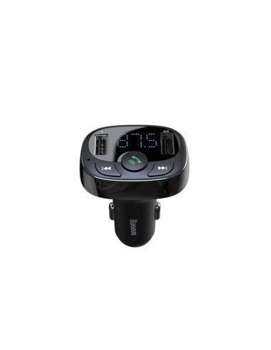 BASEUS chargeur de voiture 2 x USB A + émetteur FM BT 3,4A S-09A CCMT000001 noir