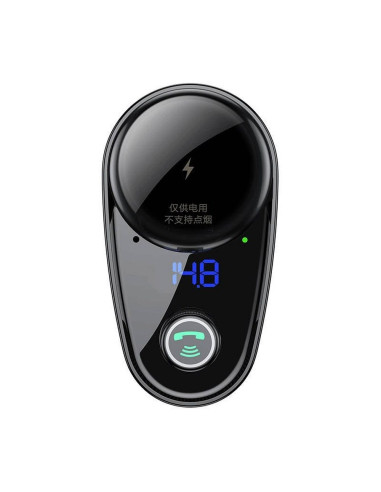 Chargeur de voiture BASEUS 2 x USB A + émetteur FM BT 3,4A S-06 CCHC000001 noir