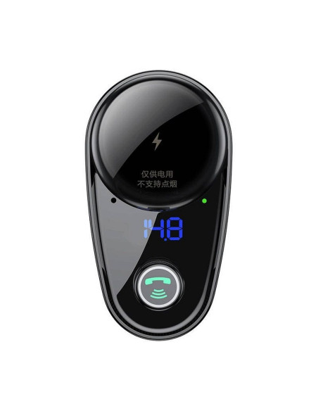 Chargeur de voiture BASEUS 2 x USB A + émetteur FM BT 3,4A S-06 CCHC000001 noir
