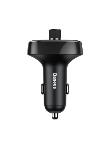 Chargeur de voiture BASEUS 2 x USB A + émetteur FM BT 3,4A S-09 CCMT000301 noir
