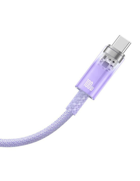 BASEUS Câble Explorer USB A vers Type C PD 100W CATS010405 1 m violet