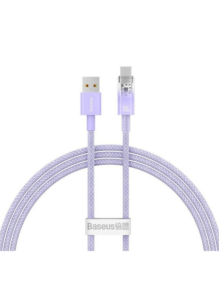 BASEUS Câble Explorer USB A vers Type C PD 100W CATS010405 1 m violet