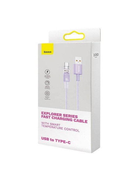 BASEUS Câble Explorer USB A vers Type C PD 100W CATS010405 1 m violet