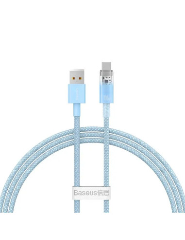 BASEUS Câble Explorer USB A vers Type C PD 100W CATS010403 1 m bleu