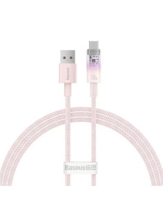 BASEUS Câble Explorer USB A vers Type C PD 100W CATS010404 1 m rose