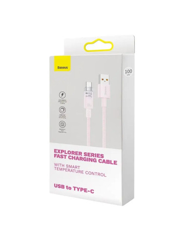 BASEUS Câble Explorer USB A vers Type C PD 100W CATS010404 1 m rose