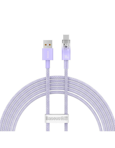 BASEUS Câble Explorer USB A vers Type C PD 100W CATS010505 2 violet