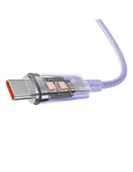 BASEUS Câble Explorer USB A vers Type C PD 100W CATS010505 2 violet