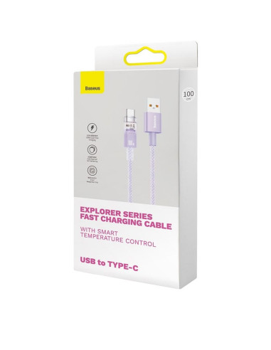BASEUS Câble Explorer USB A vers Type C PD 100W CATS010505 2 violet