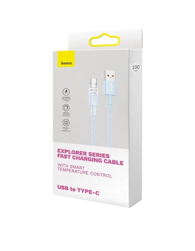 BASEUS Câble Explorer USB A vers Type C PD 100W CATS010503 2m bleu