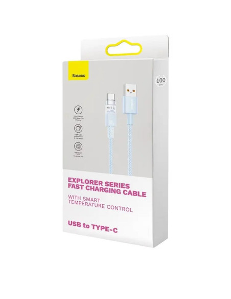 BASEUS Câble Explorer USB A vers Type C PD 100W CATS010503 2m bleu