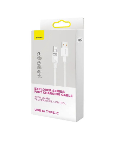 BASEUS Câble Explorer USB A vers Type C PD 100W CATS010502 2 m blanc