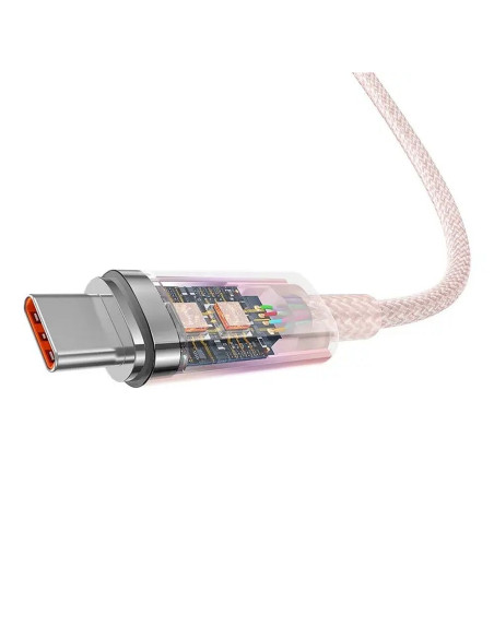 BASEUS Câble Explorer USB A vers Type C PD 100W CATS010504 2 m rose