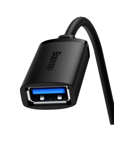 BASEUS Câble d'extension USB A (mâle) vers USB A (femelle) 3.0 B00631103111-03 2 m noir