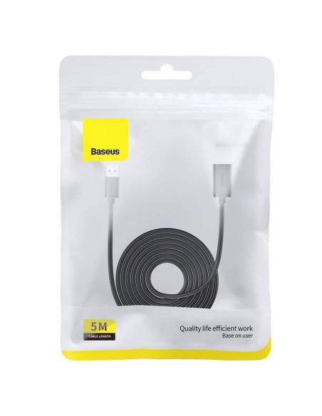 Câble d'extension BASEUS USB A (mâle) vers USB A (femelle) 3.0 B00631103111-05 5 m noir