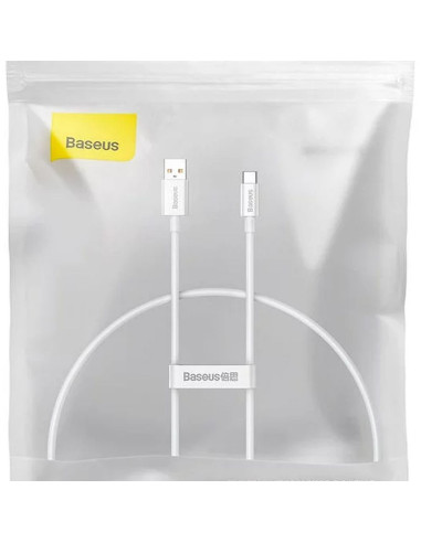 BASEUS cable USB A to Typ C PD 5A 100W P10320102214-00 0,25 m white