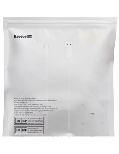 BASEUS cable USB A to Typ C PD 5A 100W P10320102214-00 0,25 m white