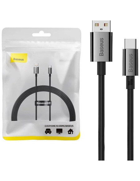 BASEUS cable USB A to Type C PD 100W P10320102114-01 1,5 m black