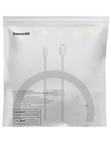BASEUS cable USB A to Type C PD 100W P10320102114-01 1,5 m black